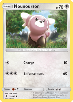 Carte Pokémon Nounourson 112/145 de la série Gardiens Ascendants en vente au meilleur prix