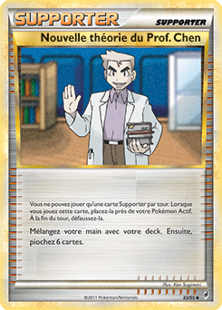Carte Pokémon Peu commune Nouvelle théorie du Prof. Chen 83/95 de la série Appel des Légendes