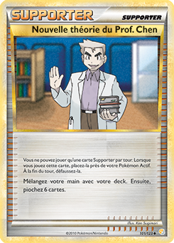 Carte Pokémon Peu commune Nouvelle théorie du Prof. Chen 101/123 de la série HeartGold SoulSilver