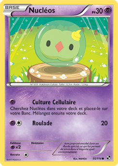 Carte Pokémon Commune Nucléos 55/114 de la série Noir & Blanc