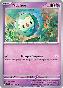 Carte Pokémon Nucléos 70/162 de la série Forces Temporelles en vente au meilleur prix