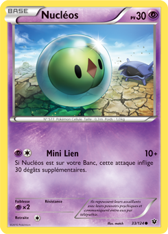 Carte Pokémon Nucléos 33/124 de la série Impact des Destins en vente au meilleur prix