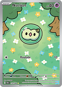 Carte Pokémon Illustration rare Nucléos 118/86 de la série Foudre Noire