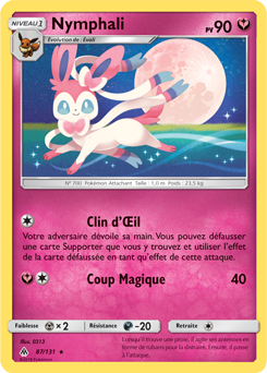 Nymphali 87/131-Carte Pokemon Neuve Française SL06:Lumière Interdite 
