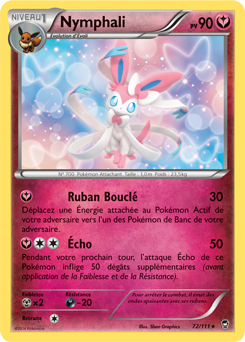 Carte Pokémon Nymphali 72/111 de la série Poings Furieux en vente au meilleur prix