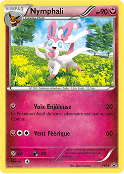 Carte Pokémon Promo Nymphali XY04 de la série Promos XY