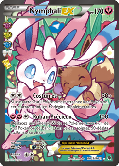 Carte Pokémon Pokémon Full Art Nymphali EX RC32/RC32 de la série Générations