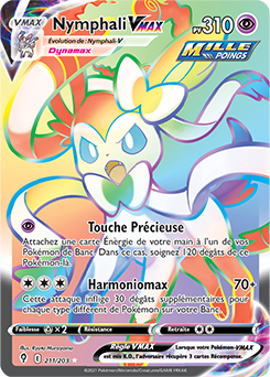 Carte Pokémon Nymphali VMAX 211/203 de la série Évolution Céleste en vente au meilleur prix