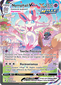 Carte Pokémon Nymphali VMAX 212/203 de la série Évolution Céleste en vente au meilleur prix