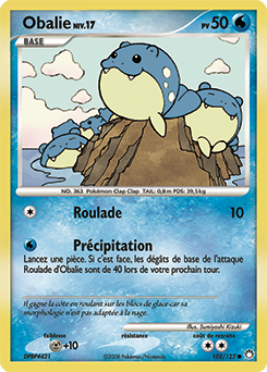 Carte Pokémon Commune Obalie 102/123 de la série Trésors Mystérieux