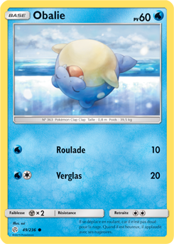 Carte Pokémon Obalie 49/236 de la série Éclipse Cosmique en vente au meilleur prix