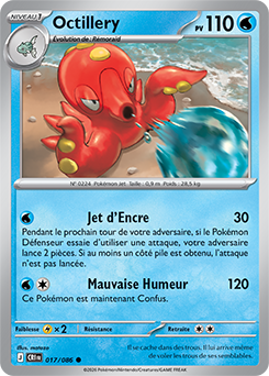 Carte Pokémon Octillery 17/86 de la série Chaos Ascendant en vente au meilleur prix