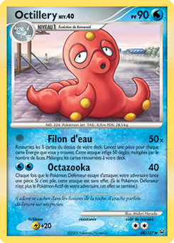 Carte Pokémon Octillery 58/127 de la série Platine en vente au meilleur prix