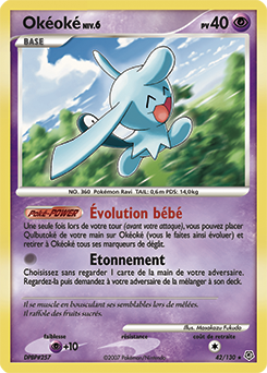 Carte Pokémon Okéoké 42/130 de la série Diamant & Perle en vente au meilleur prix