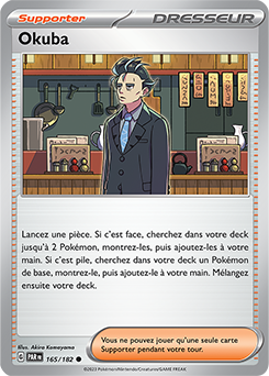 Carte Pokémon Okuba 165/182 de la série Faille Paradoxe en vente au meilleur prix