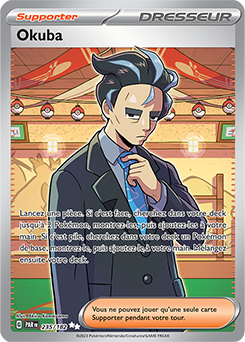 Carte Pokémon Ultra rare Okuba 235/182 de la série Faille Paradoxe