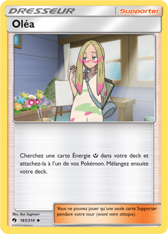 Carte Pokémon Peu commune Oléa 183/214 de la série Tonnerre Perdu