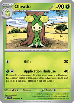 Carte Pokémon Olivado 022/198 de la série Écarlate et Violet en vente au meilleur prix