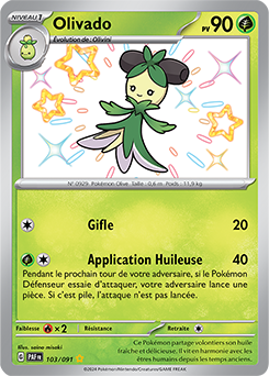 Carte Pokémon Olivado 103/91 de la série Destinées de Paldea en vente au meilleur prix