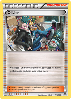 Carte Pokémon Peu commune Olivier 115/146 de la série X&Y