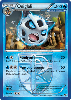 Carte Pokémon Peu commune Oniglali 22/101 de la série Explosion Plasma