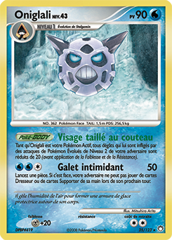 Carte Pokémon Rare Oniglali 25/123 de la série Trésors Mystérieux