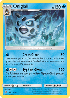 Carte Pokémon Oniglali 48/236 de la série Éclipse Cosmique en vente au meilleur prix