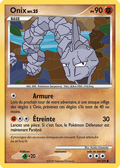 Carte Pokémon Onix 69/100 de la série Tempête en vente au meilleur prix