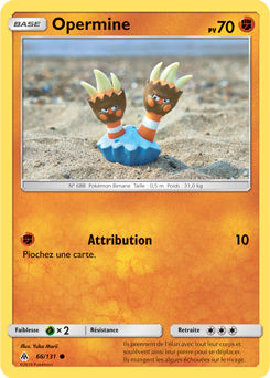 Carte Pokémon Opermine 66/131 de la série Lumière Interdite en vente au meilleur prix