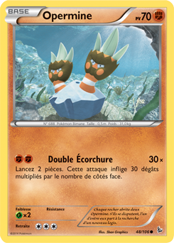 Carte Pokémon Opermine 48/106 de la série Étincelle en vente au meilleur prix