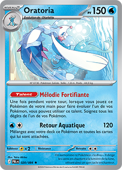 Carte Pokémon Oratoria 20/84 de la série Nuit Noire en vente au meilleur prix