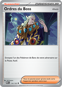 Carte Pokémon Peu commune Ordres du Boss 114/132 de la série Méga-Évolution