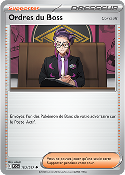 Carte Pokémon Ordres du Boss 183/217 de la série Héros Transcendants en vente au meilleur prix