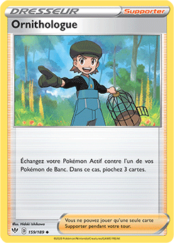 Carte Pokémon Ornithologue 159/189 de la série Ténèbres Embrasées en vente au meilleur prix