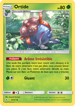 Carte Pokémon Ortide 7/214 de la série Alliance Infallible en vente au meilleur prix