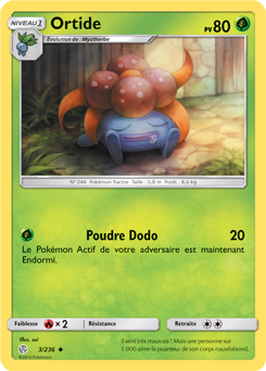 Carte Pokémon Ortide 3/236 de la série Éclipse Cosmique en vente au meilleur prix