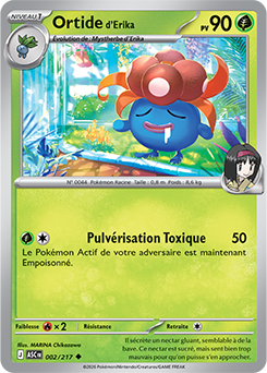 Carte Pokémon Ortide d'Erika 2/217 de la série Héros Transcendants en vente au meilleur prix