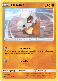 Carte Pokémon Osselait 90/214 de la série Alliance Infallible en vente au meilleur prix