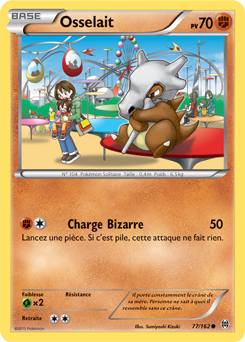 Carte Pokémon Commune Osselait 77/162 de la série Impulsion Turbo