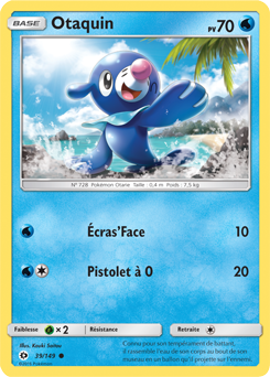 Carte Pokémon Otaquin 39/149 de la série Soleil & Lune en vente au meilleur prix