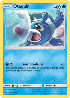 Carte Pokémon Commune Otaquin 64/214 de la série Tonnerre Perdu