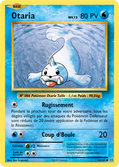 Carte Pokémon Commune Otaria 28/108 de la série Évolutions