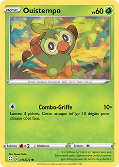 Carte Pokémon Ouistempo 011/072 de la série Destinées Radieuses en vente au meilleur prix