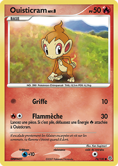 Carte Pokémon Ouisticram 76/130 de la série Diamant & Perle en vente au meilleur prix