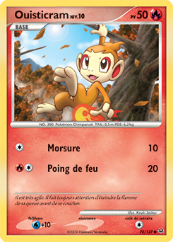 Carte Pokémon Ouisticram 70/127 de la série Platine en vente au meilleur prix