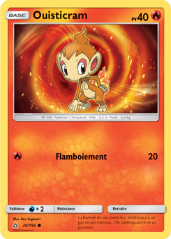 Carte Pokémon Commune Ouisticram 20/156 de la série Ultra Prisme