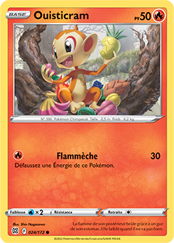 Carte Pokémon Communes Ouisticram 024/172 de la série Stars Étincelantes