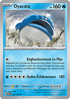 Carte Pokémon Peu commune Oyacata 55/182 de la série Faille Paradoxe