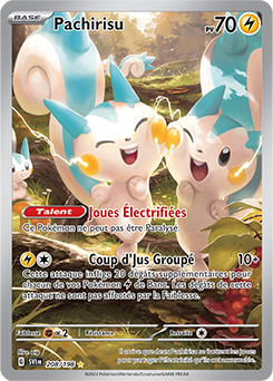 Carte Pokémon Pachirisu 208/198 de la série Écarlate et Violet en vente au meilleur prix