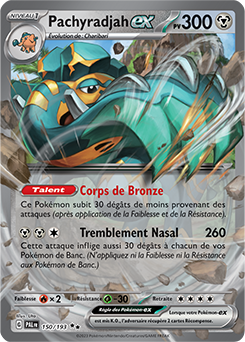 Carte Pokémon Pachyradjah ex 150/193 de la série Évolutions à Paldea en vente au meilleur prix